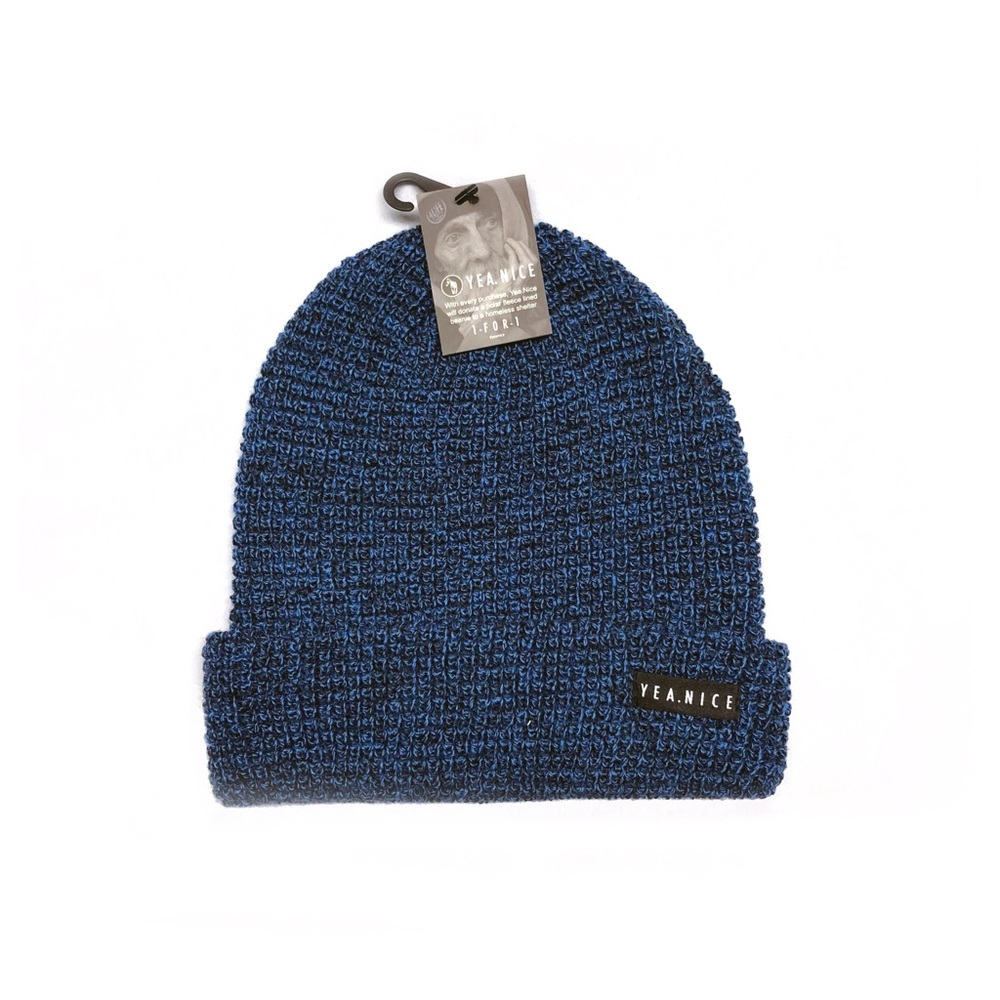 YeaNice Black:Blue beanie new with tag.